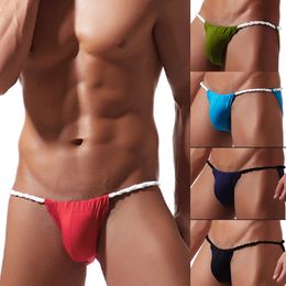 Swimwear masculin 2024 Nouveau string de triangle anti-maladresse anti-taille basse