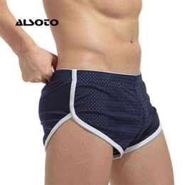 Heren Badmode Alsoto Nieuwe Slips Sunga Strand Shorts Ademend Sneldrogend Lage Constructie Mannen Trunks Gay J220913