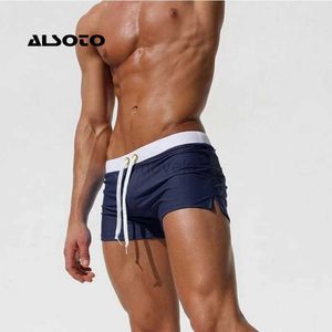 Maillots de bain pour hommes ALSOTO Maillots de bain Hommes Maillot de bain Marque Shorts Hommes Slips Summer Swim Suit Sexy Mayo Sunga Beach Shorts Stroj Kapielowy Badpak 24327