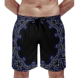 Maillots de bain pour hommes Bandanna personnalisé Summer Beach Shorts Cordon de serrage Taille réglable Sports de surf