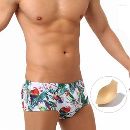 Heren badmode badpak broek merk man zwemmen Chinese stijl afdrukken push-up stretch zacht sexy strand zwemmen mannen surfen