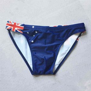 Heren Zwemkleding Br Aus Fr Britse Vlag Mannen Zwemslips Sexy Badmode Bikini Badmode Voor Jeugd Jongen Badpak Man strand Shorts ga250R