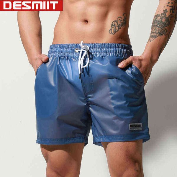 Traje de baño para hombre Desmiit Pantalones cortos de baño transparentes para hombre Traje de baño para hombre Calzoncillos sexy Ropa de playa Gay J220913