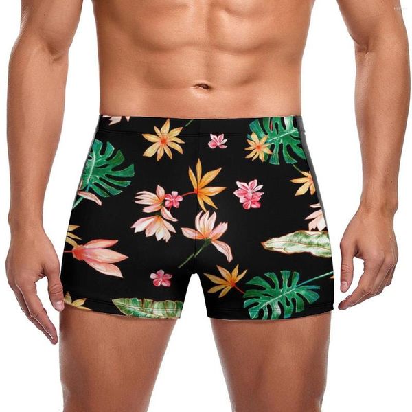 Trapas de baño de baño para hombres Trunks de natación de natación palma tendencia tendencia a la moda boxeadores de natación la playa empuje para hombres trajes de baño