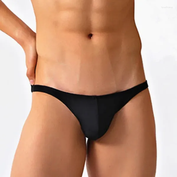 Traje de baño para hombres GreatAsian Mens Swim Briefs Ultra Low Cintura Bikini Brasileño Slip Sexy Beach Shorts Gay Cheeky Natación Troncos Sunga