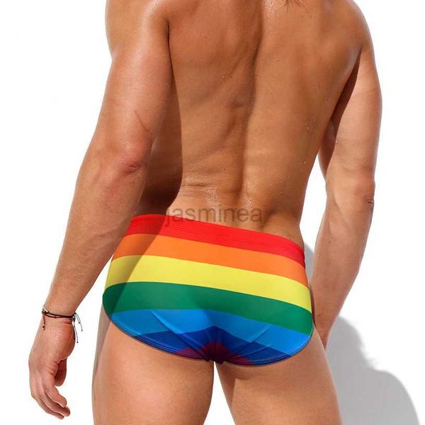 Swimwear masculin Rainbow Hot Rainbow Homme de natation Briefs de nage