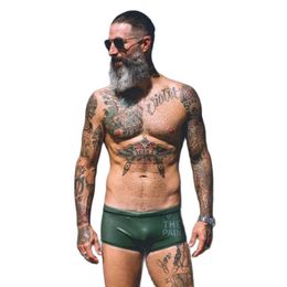 Maillots de bain pour hommes Love The Pain Pampage Training Swin Leg Boxer Maillot de bain Anti-Goutte Impression Culotte PantsMen's318Q