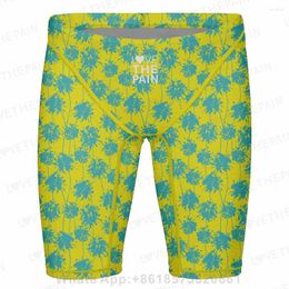 Heren badkleding is dol op de pijnzwembroek zomerse mannen shorts zwemmen surfen slijsten racen racing optreden korte binnenvoering