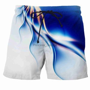 Maillots de bain pour hommes Shorts de plage pour hommes Mode d'été 3d Court Géométrique Motif imprimé abstrait Shorts de bain Off White Maillots de bain Short Male Swim Trunks x0625