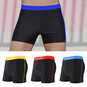 Swimons de maillots masculins Men de la mode à taille large lait en soie en soie de natation sport