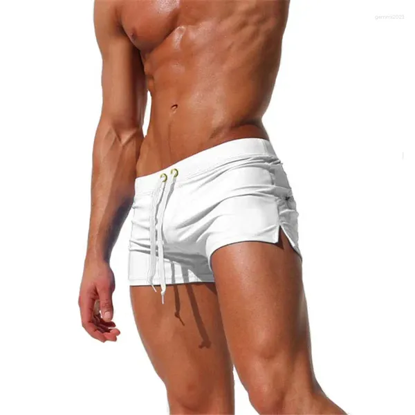 Traje de baño para hombres Hombres Sexy Natación Troncos Sunga Traje de baño Mens Swim Briefs Shorts de playa Mayo Sungas De Praia Homens Zwembroek Heren