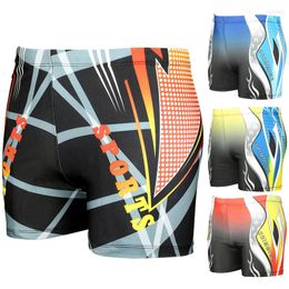 Traje de baño para hombres Trunks Sportswear Swimming Shorts Professional Swimsuits impresos