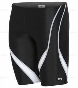 Message de bain pour hommes Machine d'interférence de natation professionnelle du maillot de bain sportif court entraînement du genou relais garçons shorts serrés de plage de surface Q240429