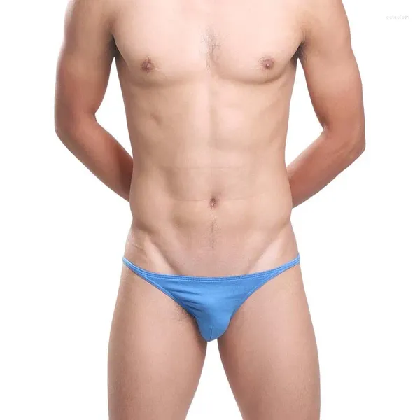 Maillots de bain pour hommes Mens Sexy Bikini Slips Bas Sous-vêtements Mâle Coton Culotte Low Rise Beach Baignade Cock Pouch Sous-vêtements