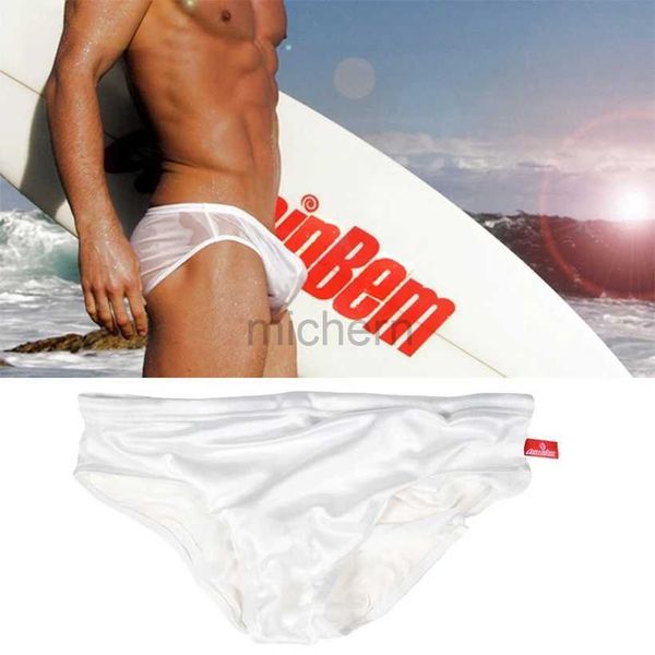 Swimwear masculine Mens sexy nage de baignade d'été à séchage rapide de baignade de plage de surf de surf shorts mode de maillot de bain à succès hommes horizons gays D240424