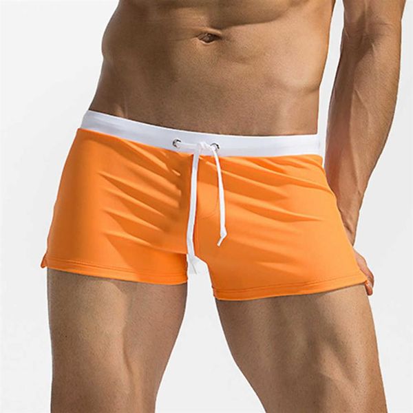 Traje de baño para hombres New s Sexy Strand Shorts Traje de baño gay Calzoncillos de natación Verano Hombre Ropa de playa Bolsa J2209132243