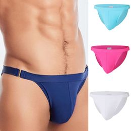 Heren badkleding nieuwe vaste kleur verstelbare driehoek zwembroek voor mannen om onhandigheid te voorkomen en een lichte lage taille te lopen