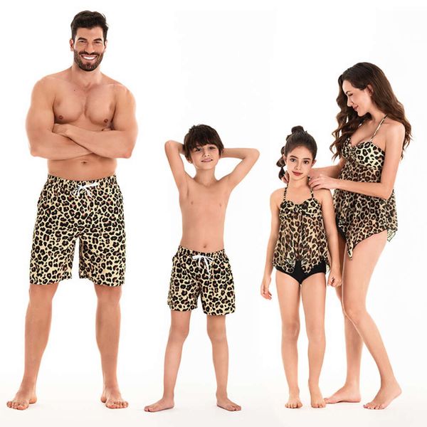 Swimwwear Parent Child Swimsuit Family Tentime NOUVEAU MATHERE DIRIEURE BIKINI Père fils Pantal Pantal