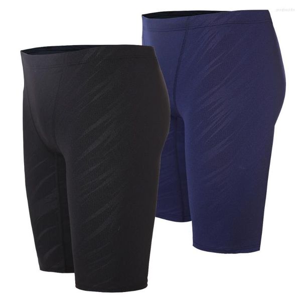 Maillots de bain pour hommes Shorts de natation professionnels Hommes Compétition imperméable Maillot de bain Maillot de bain Pantalon moitié au genou