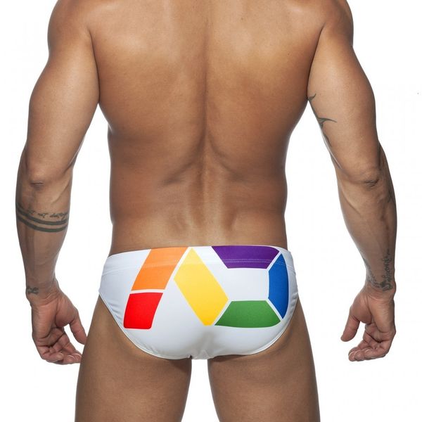 Traje de baño para hombre Push Pad Traje de baño Hombres Impresión Ropa de playa Surf Calzoncillos de cintura baja Sexy Gay Hombres Swim Brave Person 230612