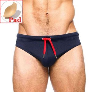 Traje de baño para hombres Push Up Swim Briefs Sexy Penis Pad Gay Hombres Traje de baño Playa Surf J220913