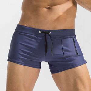 Maillots de bain pour hommes Gay Maillots de bain Hot Swim Surf Maillot de bain pour Bad Suit Beach Shorts avec poche J220913