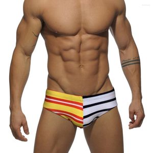 Maillots de bain pour hommes Sexy rayé maillots de bain hommes taille basse plage séchage rapide maillot de bain mode mâle pad push up maillot de bain Zwembroek Heren