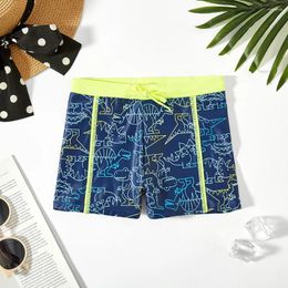Swimwear para hombres Summer Secado rápido para adolescentes Trunes de baño para niños azules para niños
