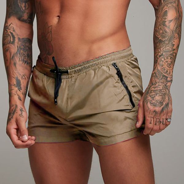 Heren Badmode Zomer Badmode Sexy Heren Zwembroek Mannen Badpak Zwembroek Boxer Short Beach Shorts Surf Board mayo Wear sunga Suit 230706