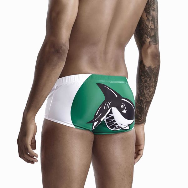 Traje de baño para hombre Sun Muscle Man Adultos Pantalones blancos Deportes acuáticos Boxer sexy Ropa de playa Pantalones cortos con estampado de dibujos animados 2020 Nuevas llegadas J220913