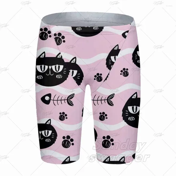 Maillots de bain pour hommes Surf Pink Shorts mignons Hommes Professionnels compétitifs Plantes imprimées Maillots de bain à séchage rapide Slips de surf Plongée