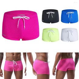 Swimswwear Men's Swim Shorts extensible Breatchable Cross Cross Design Sexy Beach Boxer Brief