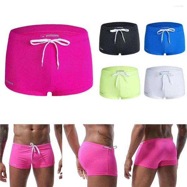 Swimswwear Men's Swim Shorts extensible Breatchable Cross Cross Design Sexy Beach Boxer Brief