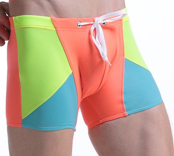 Bañadores para hombre, bañadores, piernas largas, esquina plana para hombre, pantalones de playa deportivos para Fitness, pantalones de primavera para hombre