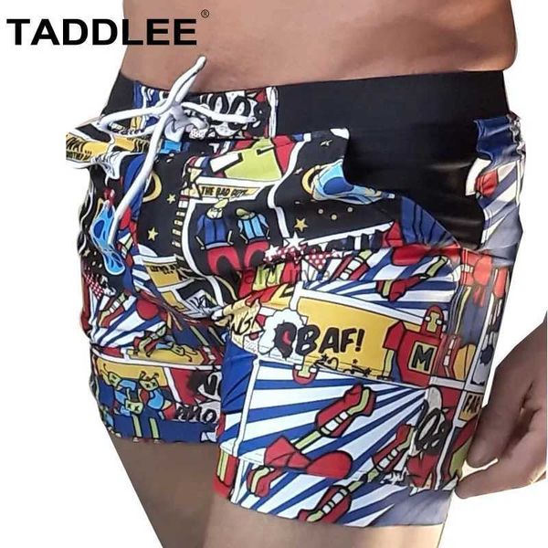 Swimwear para hombres Taddlee Marca de trajes de baño para hombres Swimsuits Surf Shorts Plus Tamaño XXL High Rise Tradicional Boxer Boxer Boxer Trunks Swimming YQ231102