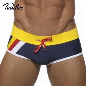 Traje de baño para hombre Marca Taddlee Traje de baño para hombre Trajes de baño Breve Playa Mar Tabla de natación Surf Wear bikini gay Hombres Swim Boxer Shorts TrunksHKD230621