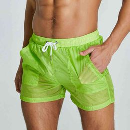 Heren zwemkleding transparante zwemkleding zwembrook shorts mannen zwemmen stammen voor mannen zwempak Bermuda surf strand korte briefs seobean badkleding j220913