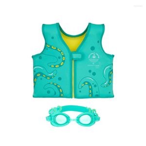 Heren Badmode Unisex Swim Float Vest Bril Set De Octopus Groen-Leeftijd 2-3 Jaar Heren Bikini Slips Trunks Mannen Bri