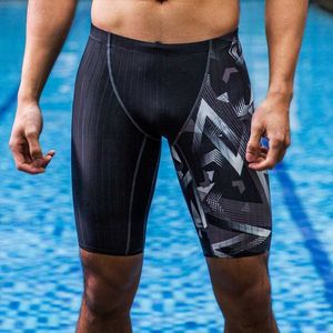 Heren Swimwear Vector Nieuw 2019 Swimwear Men Sexy Skin Lycra Jammer Vezel Hoog niveau Mannelijk Zwemmen Snel droog Trunk Training Race Swimsuit L230314