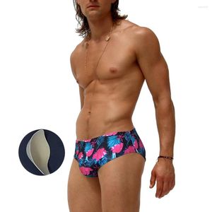 Maillots de bain pour hommes avec push pad hommes imprimés maillots de bain bikini Europe Amérique mode sexy taille basse séchage rapide surf sport