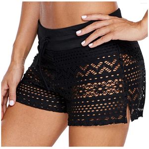 Swimons de maillots masculins en dentelle Crochet Swirted Bikini Bottom Bottomsuit Short Boxer Shorts Sexy Bikin Swimming Pantalon Maillot de Bain