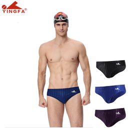 Heren Badmode Yingfa 9802 mannen zwembroek mannen badmode comfortabele sneldrogende anti-chloor slips heren badpak 230621