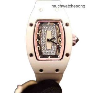 Heren Zwitserse luxe horloges Richadmills Horloges met automatisch uurwerk Zakelijk Vrije tijd 07-01 Volautomatisch Mechanisch r Horloge Keramiek Kast Tape Dames