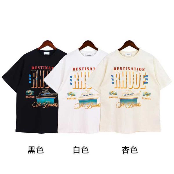 Camisetas de hombre Looe thirt para verano y mujer caual thirt23SS Claic Impresión de letras ruide Camisa Mujer ue Tamaño 100% algodón ruide Main Street Summer Hippie Vestir