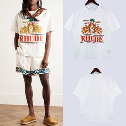 Heren t-hirt looe thirt voor ummer mannen en vrouwen caluele thirt23ss nieuwe tyle bird letter print rutherde t shirt heren ue ize 100% katoen t-hirt fahion hippie klede