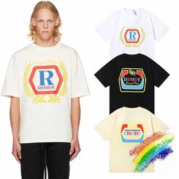 Heren t-hirt looe thirt voor ummer mannen en vrouwen caluele dertkers 'dames' overgebruikte korte mouw badge lit t shirt