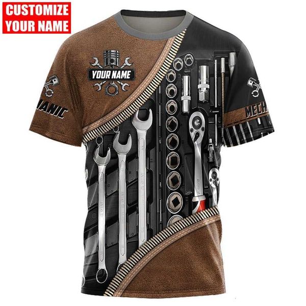 Camisetas para hombres Hombres y mujeres Caual T Primavera Verano Transpirable 2022 Fahion Ummer Man T Nombre peronalizado Mecánico 3D Todo impreso Uniex T Treet Caual Port DW47