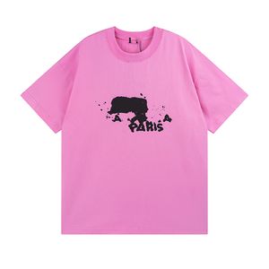T-shirt pour hommes 2023 Balencaigaity Design de mode T-shirts pour hommes WomenTop Coton Infroissable Imprimé Lettre Casual Couple Vêtements 02-02 F38