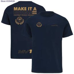 Heren T -shirt 2023 Nieuwe mode F1 Formule 1 Racing Team Vestapan Wereldkampioen Kortkampioen Summer Leisure Sports Ademend