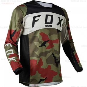 Heren T -shirt 2023 Nieuwe stijl Endura Shift Raudax Fox Youth MX Motocross Jerseys Bike Cycling Motorcycle DH Racing Bicycle Jersey